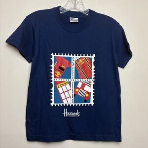 Vintage Harrods Knightsbridge London Store T-Shirt Kids Size 6-8 NWOT